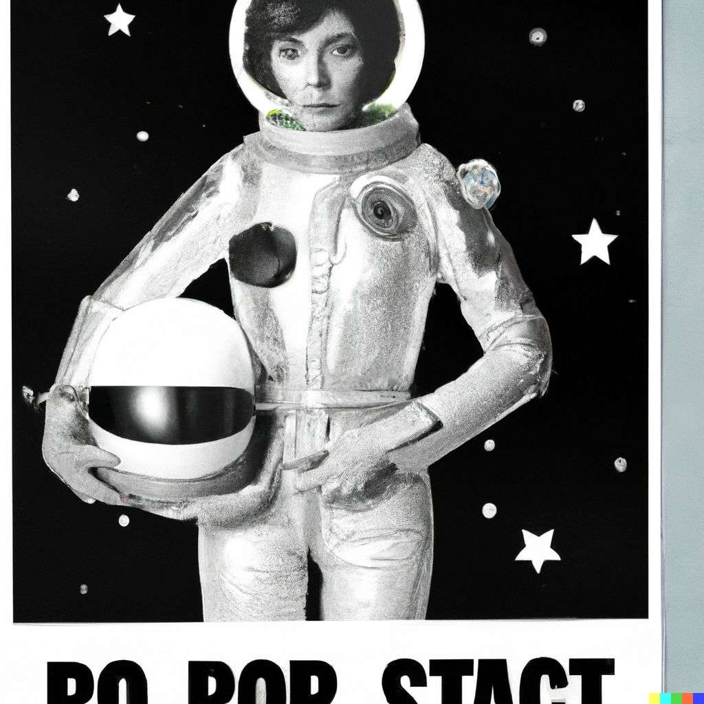 an astronaut, advertisement from the '60s